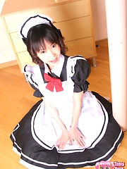 Cute Japanese teen fucked like crazy in her tight holes