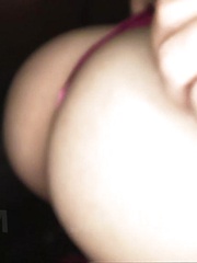 Rinka Kanzaki Asian with hot behind gives blowjob in the car