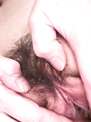 Megumi Shino Asian has mouth in slurping and labia spread by man