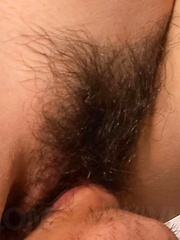Akina Hara Asian has tits fondled and hairy cunt licked by dude