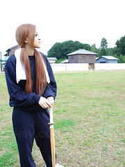 Arousing and hot An Umemiya gives head out